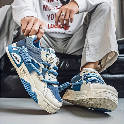 Men'S 2025 Summer Sneakers - Breathable Low-Top Lace-Up Casual Shoes with Rope Lacing,