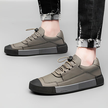 Men'S Shoes with Rubber Sole, Fashionable Sports Casual Shoes, Street Style Skate Shoes,