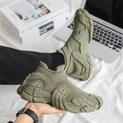 [sneakers] Men'S Stylish Casual Shoes with a Trendy Sock-Like Design