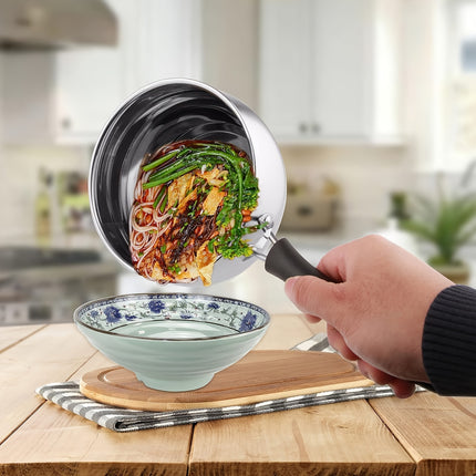 Non Stick, 6 Pcs Hybrid Stainless Steel Cookware Sets, Non Stick Frying Pans,