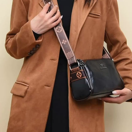 Women'S Crossbody Bag, Solid Color Pillow-Shaped Shoulder Bag with Adjustable Strap