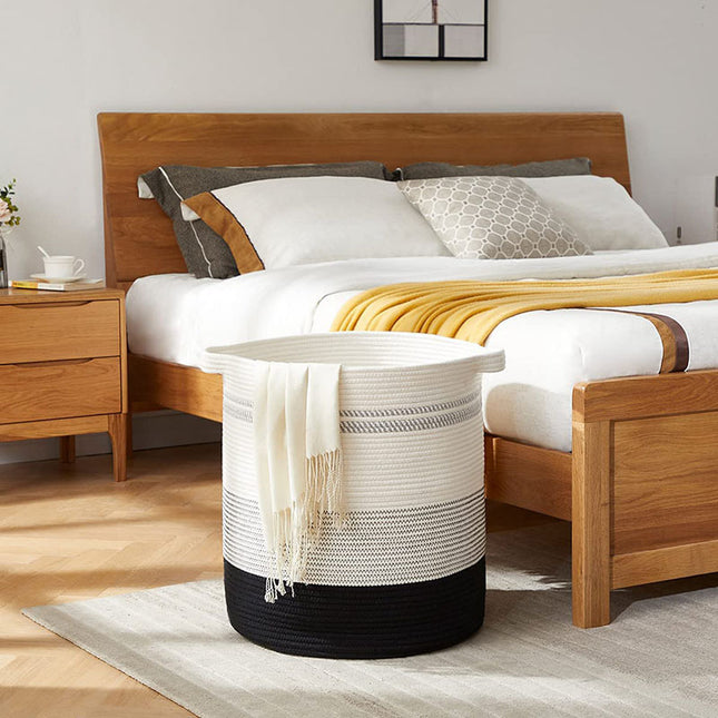 Cotton String Sundries Laundry Basket Magazine Snacks Storage Basket