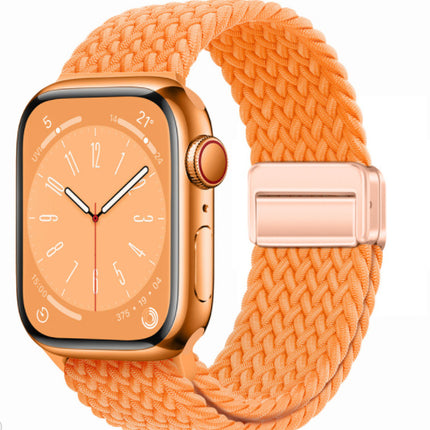 Magnetic Buckle Woven Loop Integrated Strap