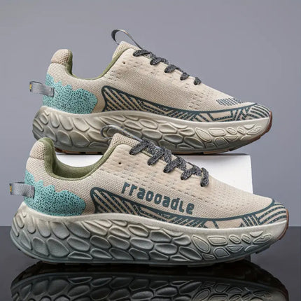 Men's New Style Sport Casual Shoes with Thick Soles for Heightening, Hiking Shoes That Are Ultra-light