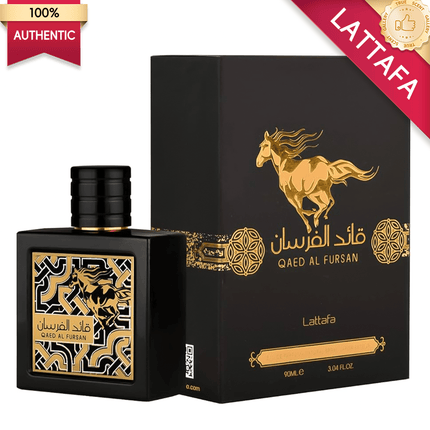 Lattafa Qaed Al Fursan Eau de Parfum for Men, 3.0 Fl Oz Warrior Spray, Bold Pineapple & Woody Scent