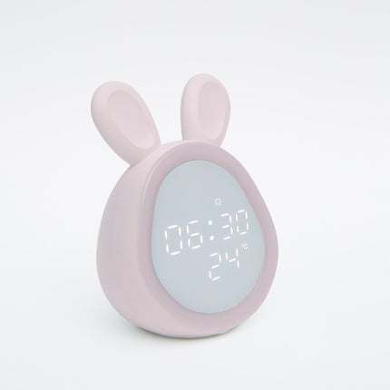 Electronic LED Night Light Digital Display Wake-up Light USB Charging Small Alarm Clock