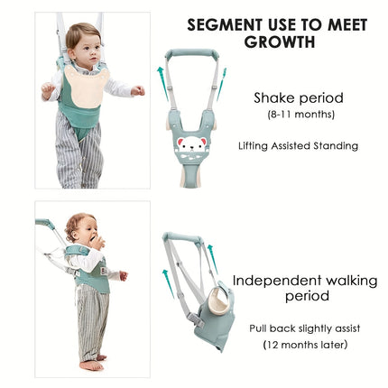 A One-Piece Walking Harness with a Handheld Walking Aid Strap, Adjustable Safety Harness