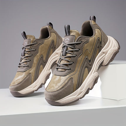 Men's Casual Athletic Sneakers - Lightweight, Breathable Running Shoes with Soft PU Sole