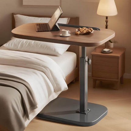 360° Rotating & 180° Flip TV Tray Table with Adjustable Height - Heavy-Duty Iron Construction