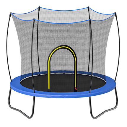 YC 55in round trampoline-spring-Blue