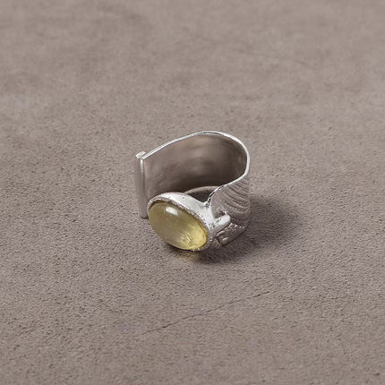 Star-trace Wide-band Ring In A Vintage Artistic Style