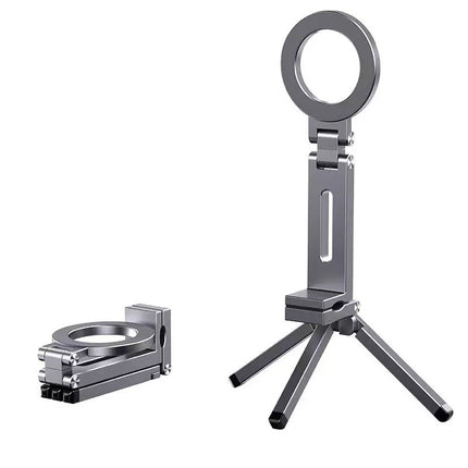 Portable Clip-on Rotating Folding Travel Magnetic Phone Holder