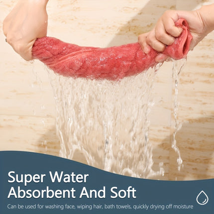 4 Pieces Super Soft Deluxe Towel Set, 35x75 cm Highly Absorbent, Colorfast,