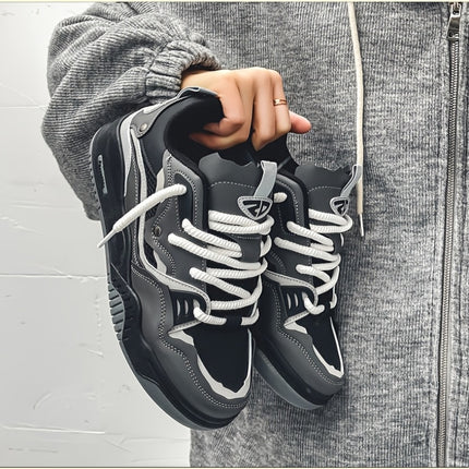 Lightweight Comfortable Athletic Shoes, Lace-Up Casual Running Walking Sneakers