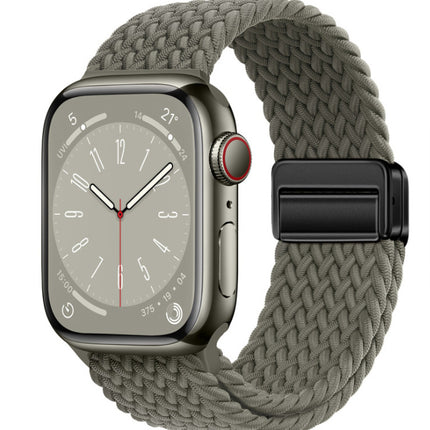 Magnetic Buckle Woven Loop Integrated Strap