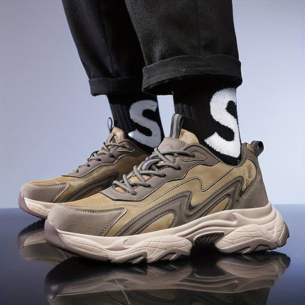 Men's Casual Athletic Sneakers - Lightweight, Breathable Running Shoes with Soft PU Sole