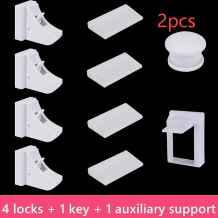 Children's Multifunctional Safety Lock, Drawer Lock, Cabinet Door Lock