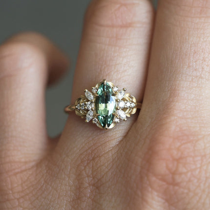Versatile Minimalist Chanel-inspired Ring With Zircon Inlay