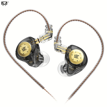 Headphones Wired IEM Earphones Dual DD HiFi Stereo Sound Earphones Noise Cancelling Earbuds