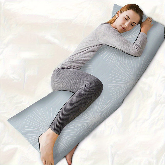 Extra-Long Body Pillow - Ultra-Soft, Designed for Side, Back, And Stomach Sleeping Machine Washable