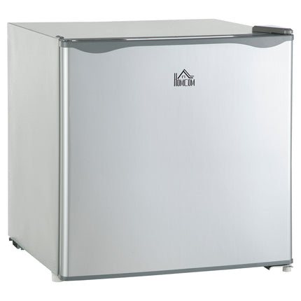HOMCOM Mini Freezer Countertop, 1.1 Cu.Ft Compact Upright Freezer with Removable Shelves, Reversible Door for Home, Dorm, Apartment and Office, gray