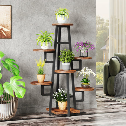 Wooden Plant Shelf For Multiple Plants, Corner Plant Pots Holder Rack Flower