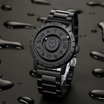 1pc Men's Modern Analog Quartz Watch with Analog Display, Round & Quartz Movement