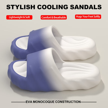 2 pcs set Men'S/Women'S Home Shoes, Indoor Slippers Suitable for Outdoor Use, Thick-Soled Comfortable