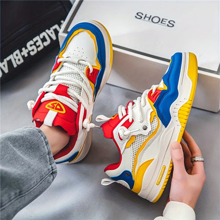 Men's Trendy Skate Shoes - Comfy Non Slip - Casual Lace Up Street Style - Sneakers