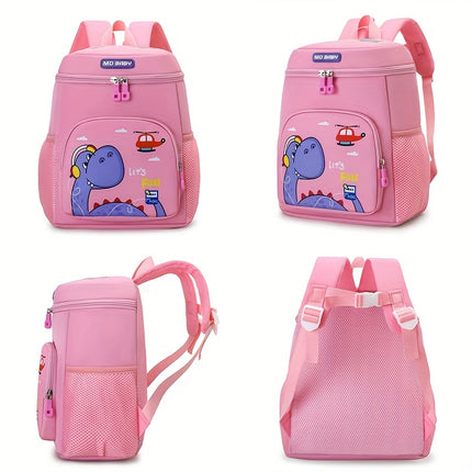 Kids Backpack for Boys & Girls 3-6 Years - Dinosaur & Unicorn Print with Padded Back Panel
