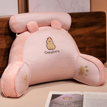 New Waffle Ice Silk Lumbar Support Pillow Cool Feeling Bed Head Back