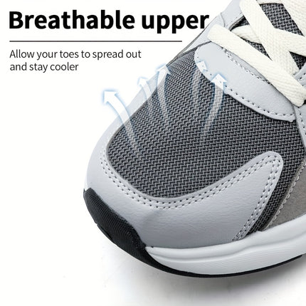 Men'S Lightweight Gym Low-Top Sneakers  Running, Office & Casual Shoes - Lace-Up Closure