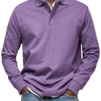 Men's Casual All-matching Long Sleeve Button Shirt