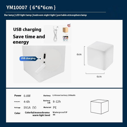 Popular 6cm Glowing Night Lights USB Charging