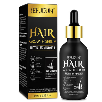 SEFUDUN Micro Needle Roller Scalp Massage Hair Care Essential Oil