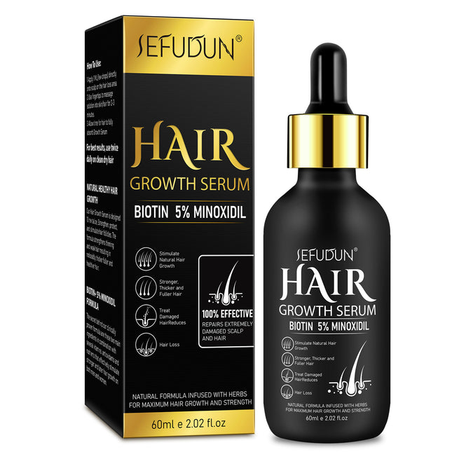 SEFUDUN Micro Needle Roller Scalp Massage Hair Care Essential Oil