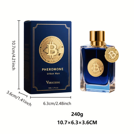1.7fl.oz Pheromone Men's Perfume - Inhale Woody Aroma, Mahalon Wood Fusion, Elegant And Charming