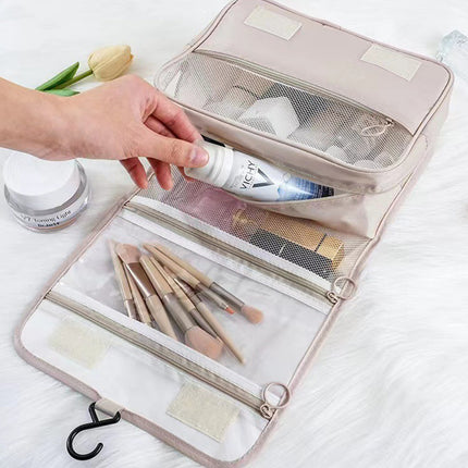 Apricot Multi-functional Make Up Organizer Travel Toiletry Bag