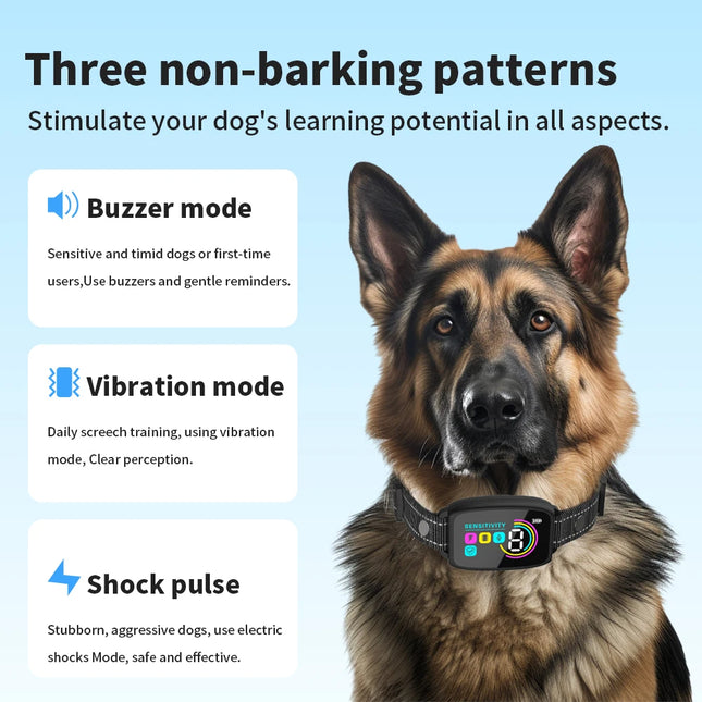 Smart Automatic Anti Barking Dog Collar Rechargeable Bark Stopper