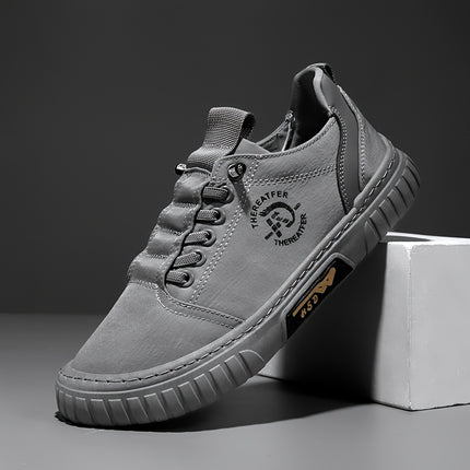 Men's Casual Sports Shoes - 1 Pair Breathable Lightweight Low-Top Sneakers with Synthetic