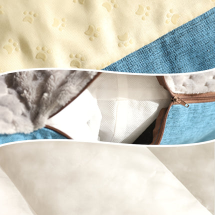 Extra-Large Luxury Plush Pet Sofa Bed - Thick, Warm with High Backrest for Cats & Dogs, Easy Clean, All-Season Comfort