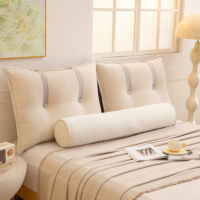 1pc Ultra-Soft Fresh Color Body Pillow - Double-Sided Breathable Comfort Maternity Support for Side