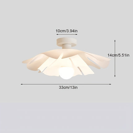A minimalist ceiling light with rose petal design, classic and creative, made of PVC material, easy to install
