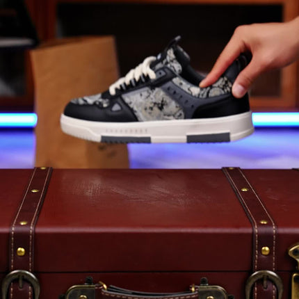 Men'S Retro Oil Painting Sneakers