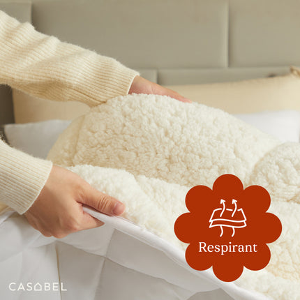 Polyester Reversible – Soft Sherpa or Cool Microfiber Side – Breathable, Thermoregulating, Washable