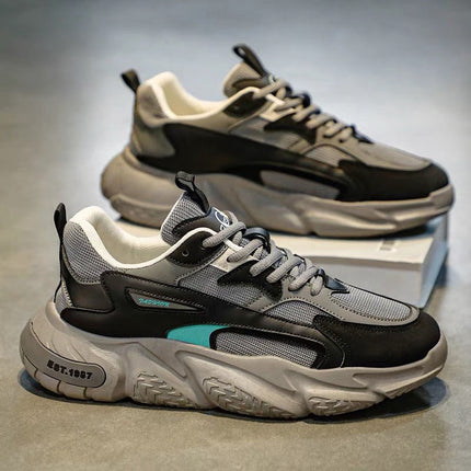 Breathable-Odor Soft Sole, Tall Versatile Casual Sneakers, Spring Fall Daily Commute Wear