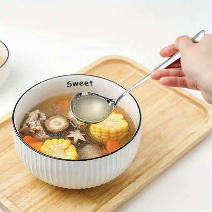 2-Piece Stainless Steel Soup Spoons Set - High-Quality, Ergonomic Design for Home and Commercial Use