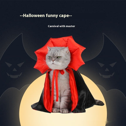Cute Halloween Pet Costumes Cosplay Vampire Cloak For Small Dog