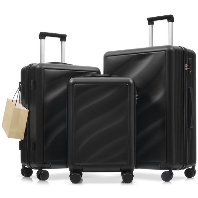 Luggage Set 3 Piece, Lightweight Durable ABS Suitcases with Spinner Wheels and TSA Lock, Carry-on & Checked Travel Luggage (20'/24'/28')