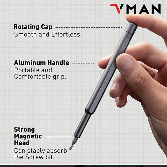 63 in 1 Precision Screwdriver Set | Small Steel Screwdriver Set with Flat and Phillips Heads,